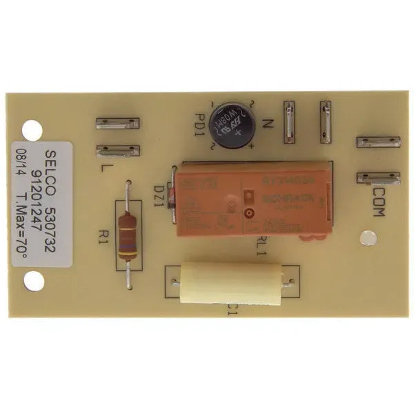 Relé para lavadora Otsein código 91201247 compatible Candy y Hoover
