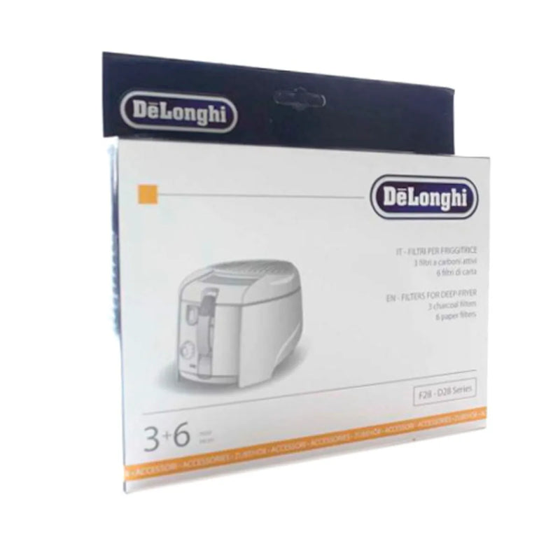 Kit 3+6 filtros freidora F28 D28 Delonghi 5512510041