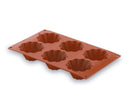 LACOR Molde briochette flor 6 cavidades Pastryflex 66819