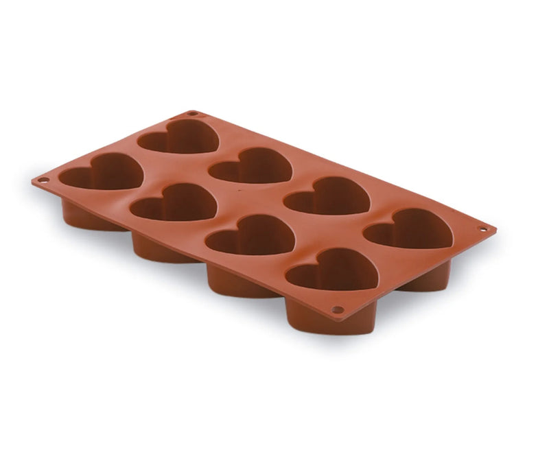 LACOR Molde corazón 8 cavidades Pastryflex 66824