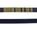 Slotted washing machine belt 1945 h-9