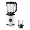 Batidora de vaso Braun PowerBlend 3 JB3100 blanca, aparato en el que se monta la tapa 7322311684